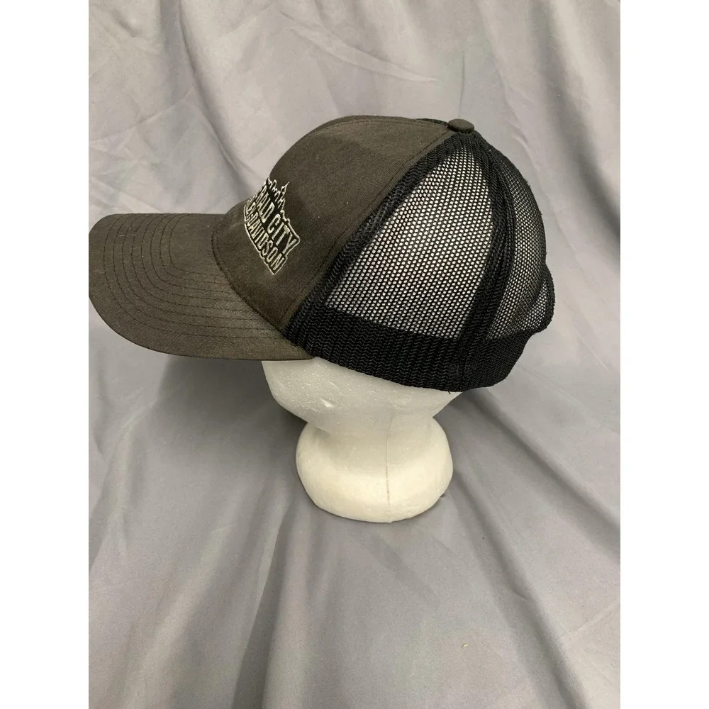 Harley-Davidson Hat Cap Snap Back‎ Black Mesh Trucker Patch Emerald City Mens